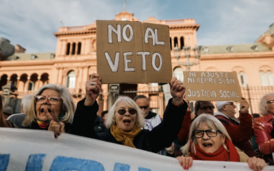 REPRIME GOBIERNO DE MILEI PROTESTA DE JUBILADOS EN BUENOS AIRES